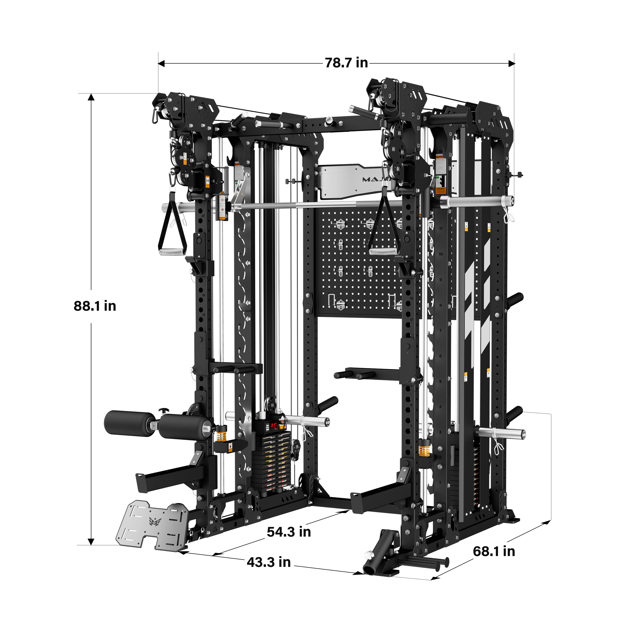 Major Fitness Heritage Series B17 Flying Fortress All-In-One Functional Trainer with Smith Machine