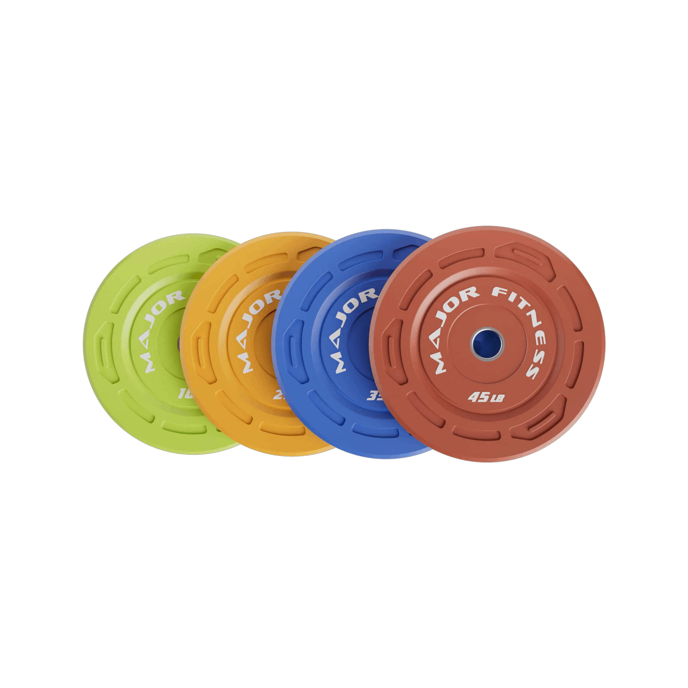 Major Fitness Color Grip Low Bounce Bumper Plates