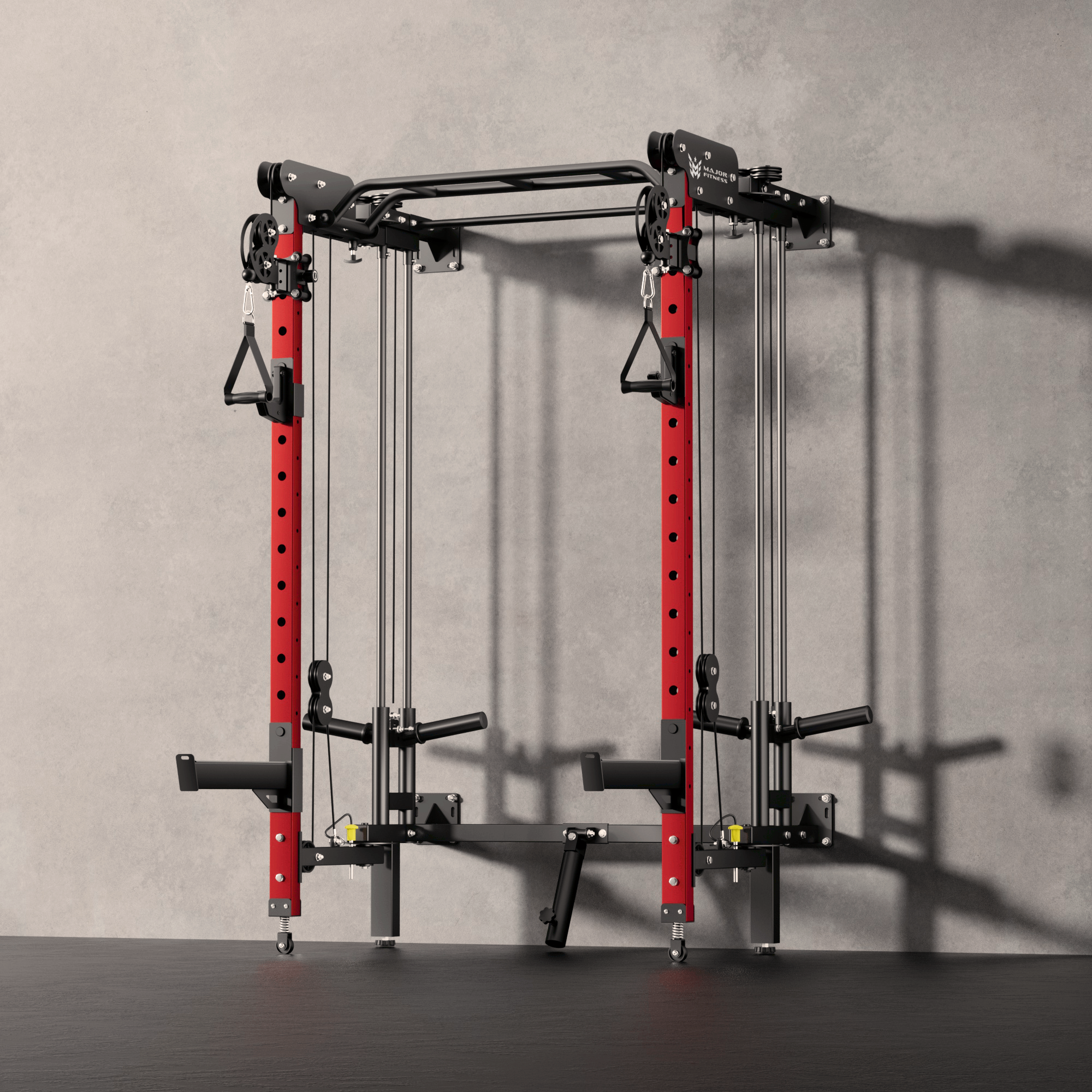 Major Fitness F35 All-In-One Home Gym Wall-Mount Folding Power Rack