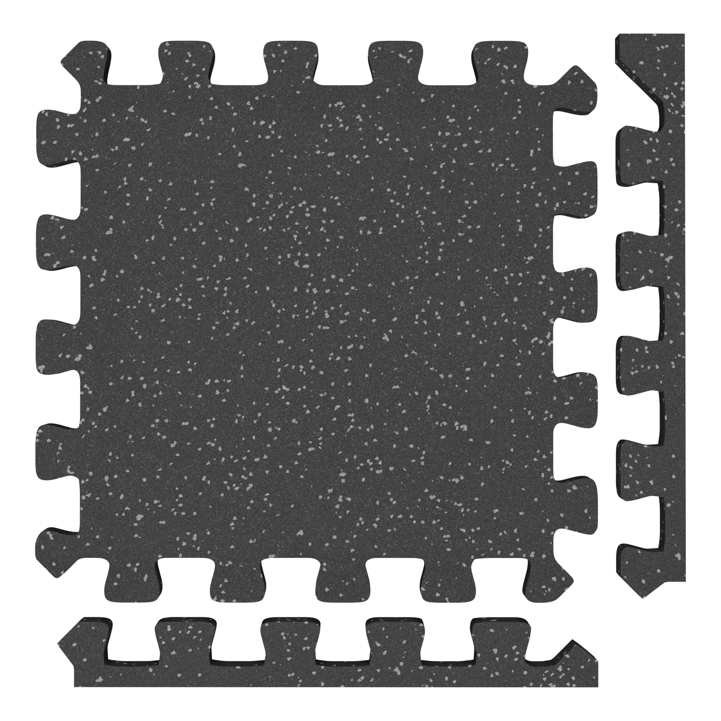 Major Fitness 16Pcs Rubber Flooring Gym Mats 0.31" Thickness